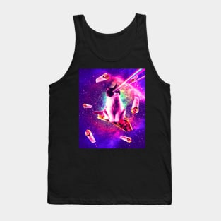 Outer Space Taco Cat - Rainbow Laser Eyes, Burrito Tank Top